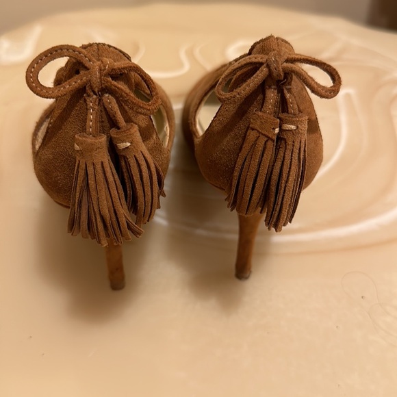 Marc Fisher Suede Leather Pumps High Stiletto Heels Shoes - Picture 5 of 9